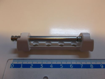 Scherenlager PVC mit 3 mm Positionszapfen, 100 kg, RAL 9016 verkehrsweiß-S, Maco